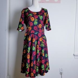 Lularoe multicolor Floral Nicole dress size 3x